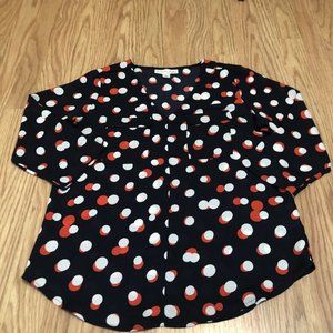 Emaline Petitie PS polka dot blouse size PS quarter sleeve